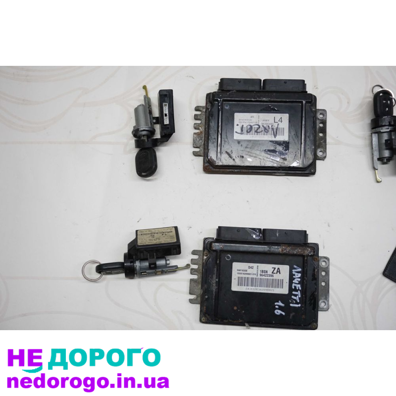 Блок управління двигуном ЕБУ для Chevrolet Lacetti 1.4\1.6, випущений в Україні. Об'єм двигуна 1.4\1.6 літра, працює на бензині.