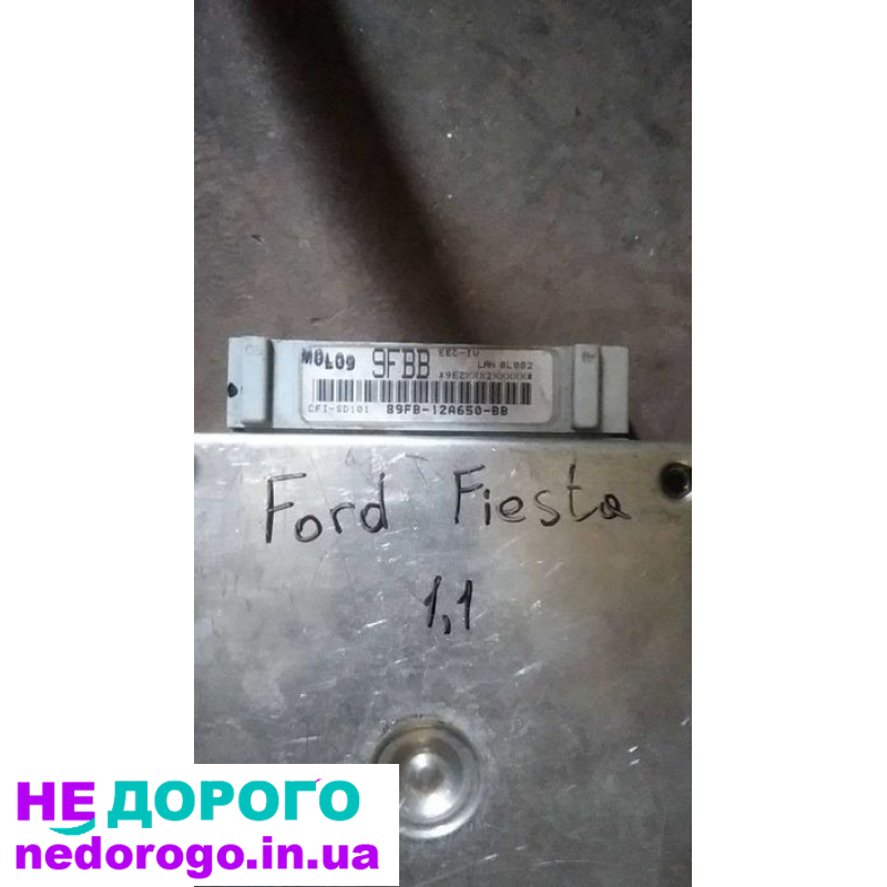 Блок управління двигуном Ford Fiesta 1.1i 9FBB 89FB-12A650-BB, 2019 рік, 1.1 л, бензин.