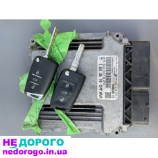 Блок управління двигуном Skoda A7 з ключами оригінал, 2018 рік, 1.6 літра, бензин.