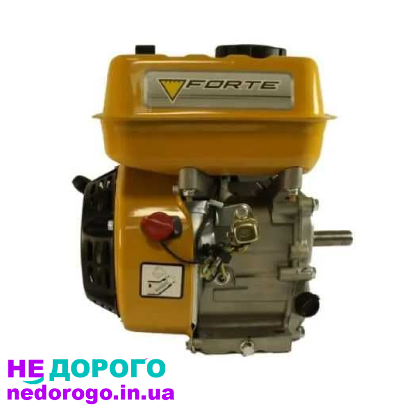 Двигун бензиновий Forte F210G (7 л.с., вал 19мм) від українського виробника, об'єм 210 см³, рік випуску невідомий.