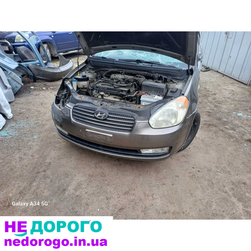 Двигун мотор Hyundai Accent MC 1.4 G4EE, 2006 рік, бензин, об'єм 1.4 л.
