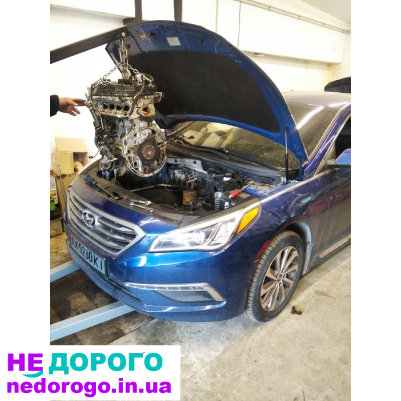 Двигун G4KJ для Hyundai Sonata 2010, 2.4 л, бензин. G4KE для Kia Optima 2012, 2.4 л, бензин. G4KK для Hyundai Santa Fe 2013, 2.4 л, бензин. G4KH для Kia Optima 2015, 2.4 л, бензин. G4KD для Hyundai Santa Fe 2017, 2.4 л, бензин.