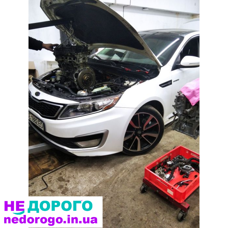 Двигун G4KJ для Hyundai Sonata 2010, 2.4 л, бензин. G4KE для Kia Optima 2012, 2.4 л, бензин. G4KK для Hyundai Santa Fe 2013, 2.4 л, бензин. G4KH для Kia Optima 2015, 2.4 л, бензин. G4KD для Hyundai Santa Fe 2017, 2.4 л, бензин.