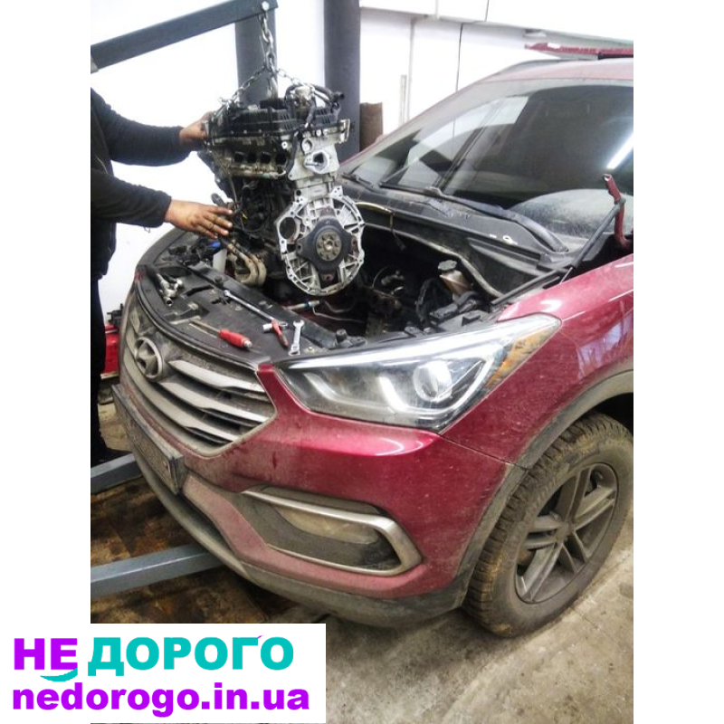 Двигун G4KJ для Hyundai Sonata 2010, 2.4 л, бензин. G4KE для Kia Optima 2012, 2.4 л, бензин. G4KK для Hyundai Santa Fe 2013, 2.4 л, бензин. G4KH для Kia Optima 2015, 2.4 л, бензин. G4KD для Hyundai Santa Fe 2017, 2.4 л, бензин.