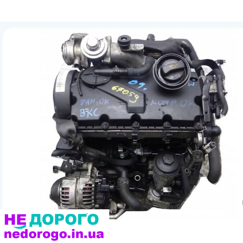 Двигун BKC Volkswagen Golf Passat Touran Caddy Skoda Audi, 2003, 1.9 л дизель.