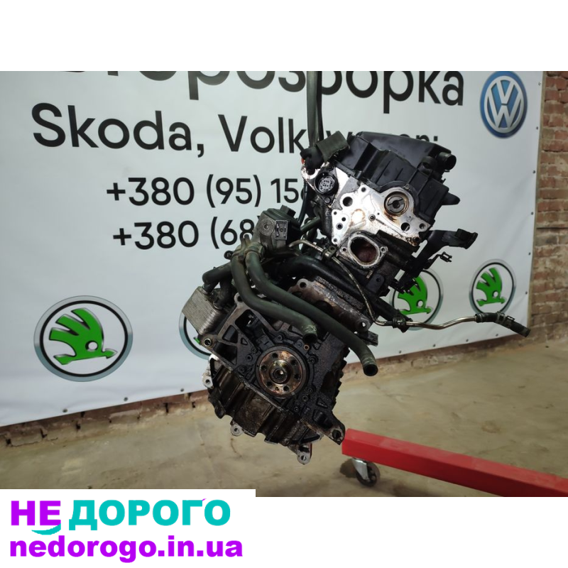Двигун BMM 2.0 TDI 103 кВт для Фольксваген Гольф 5, Гольф 6, Кадді, Шкода. Об'єм 2.0 л, дизельне паливо, рік випуску - не вказано.