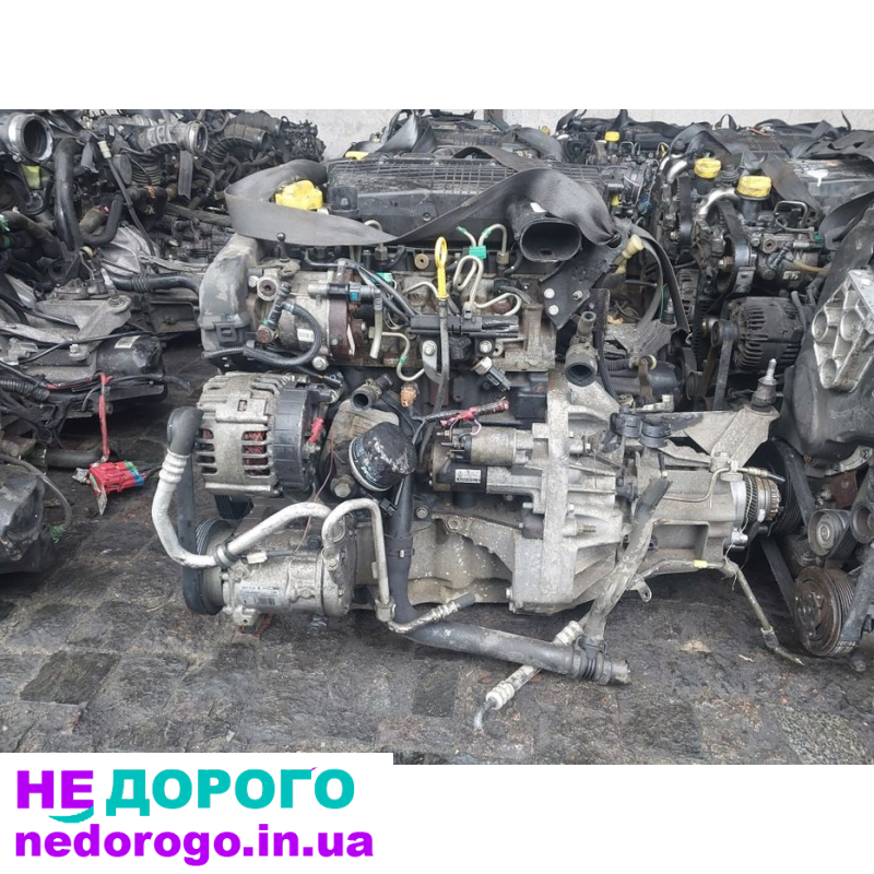 Стартер для двигуна 1.5dci K9K EURO-4 з розміщенням спереду в Renault Kangoo, Clio, Megane.
