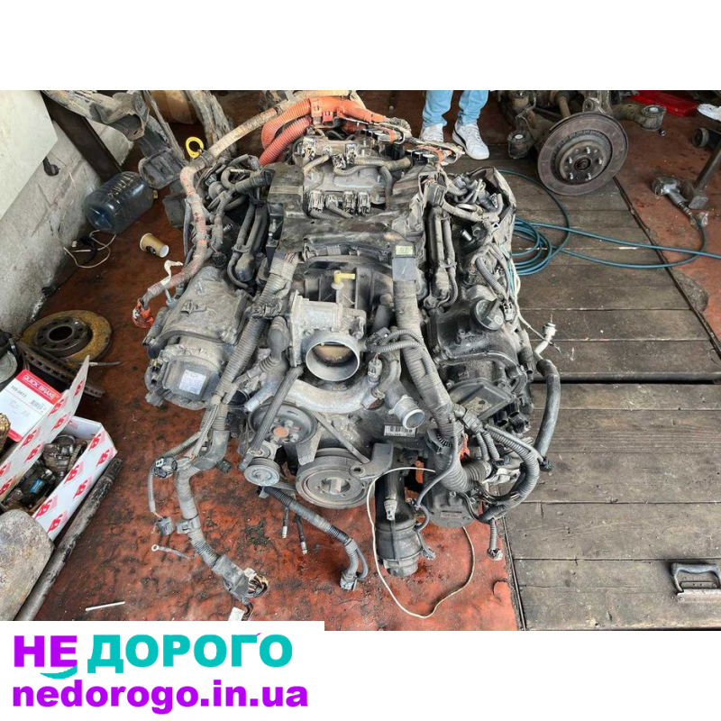Двигун V8 5.0 л бензин Lexus LS600HL 2007 р. Коробка передач 8-ступенева. Розтатка повна.
