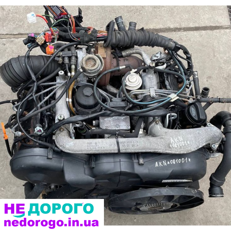 Двигун Audi A6C5 AKN 2.5TD 110KW 2001 276 тис. км.