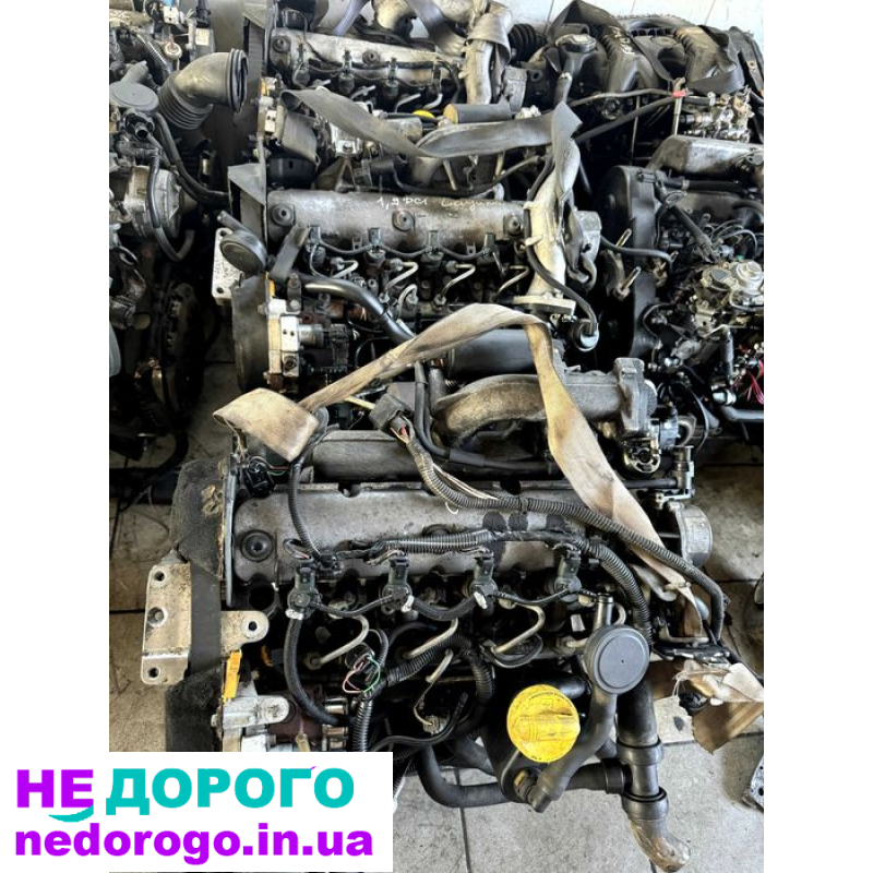 Двигун мотор Renault 1.9 DCI F9K F9Q F9A для Trafik Vivaro Laguna Megan, випущений у 2000-х роках, об'єм 1.9 літра, працює на дизельному паливі.