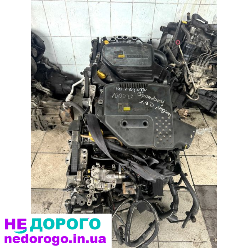 Двигун мотор Renault 1.9D F8Q F8T, рено 1.9д, Kangoo Clio Megane Dacia, 1995-2003, 1.9 л, дизель.