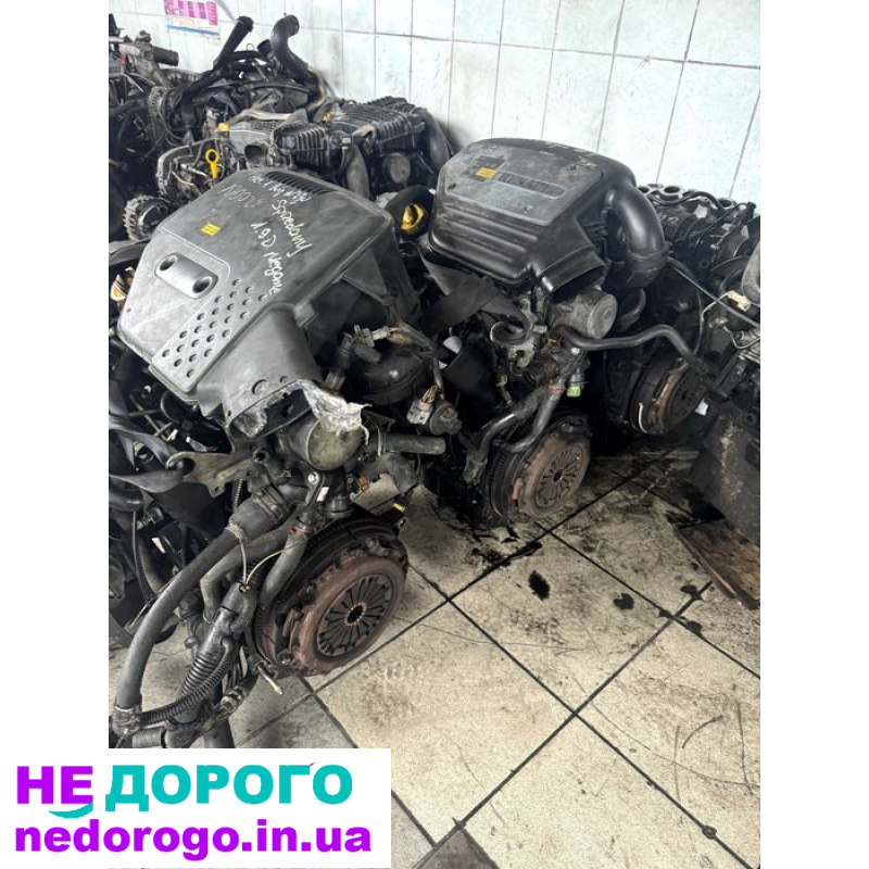 Двигун мотор Renault 1.9D F8Q F8T, рено 1.9д, Kangoo Clio Megane Dacia, 1995-2003, 1.9 л, дизель.