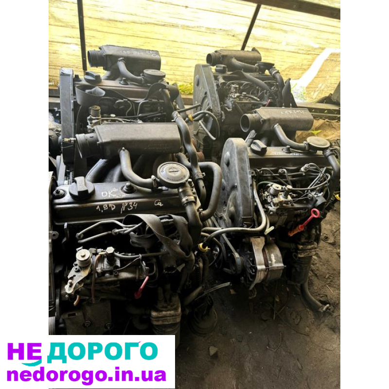 Двигун Volkswagen VW 1.9D 1Y AEY, Audi Seat Skoda, 1990, 1.9 л дизель.