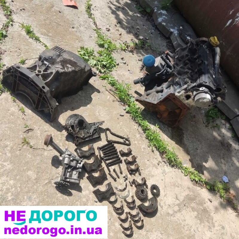 Двигун Renault Dacia K9KK792, 1.2 л, бензин, 2015 р. в., запчастини, деталі.