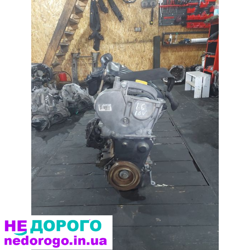 Двигун Renault Scenic 2 1.6 K4M бензин, 2003 рік, об'єм 1.6 литра.