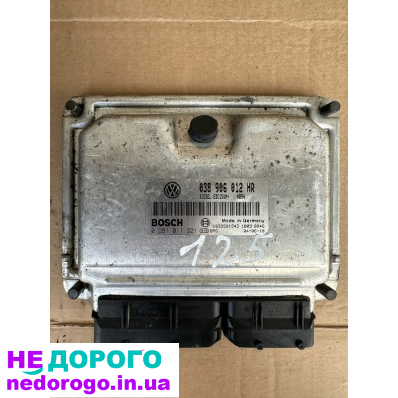 Блок управління двигуном Skoda Fabia 1.9SDI 038906012 HR, 2002, 1.9 л, дизель.