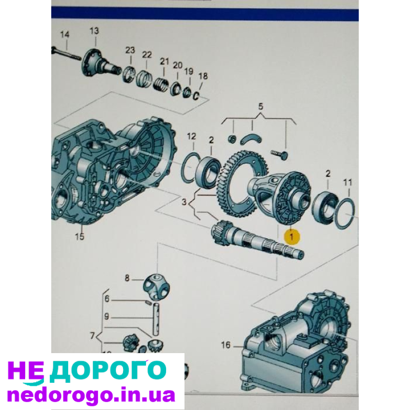 Коробка дифференциала 02K409121J на VW, Audi, Skoda, Seat