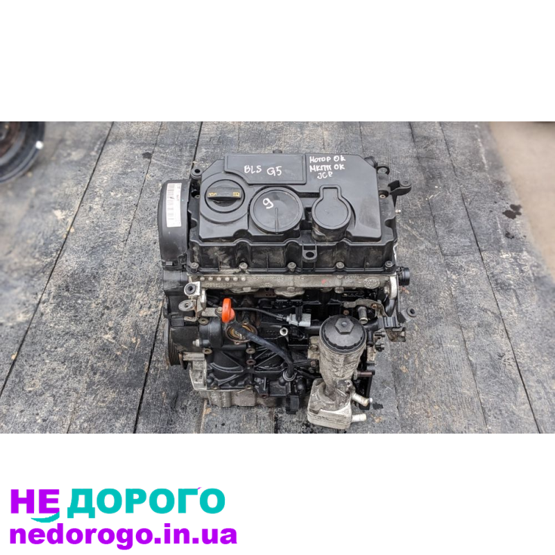 Мотор двигун 1.9 BLS 77 кВт для Passat B6, Golf 5, Skoda A5, Touran, Jetta.