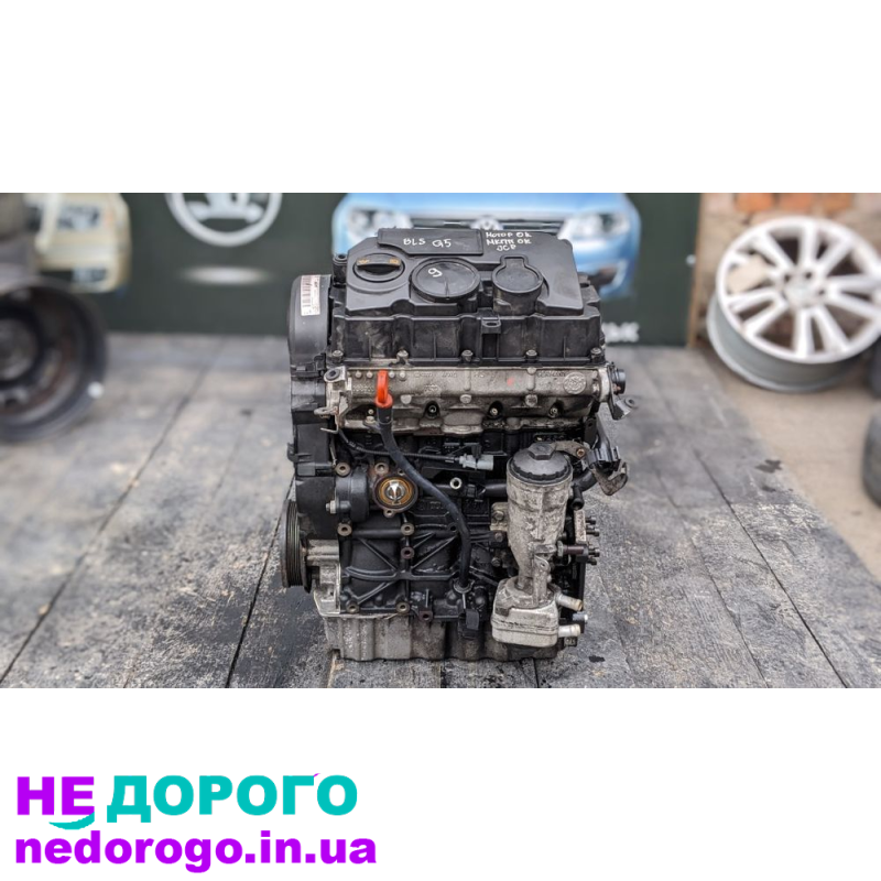 Мотор двигун 1.9 BLS 77 кВт для Passat B6, Golf 5, Skoda A5, Touran, Jetta.