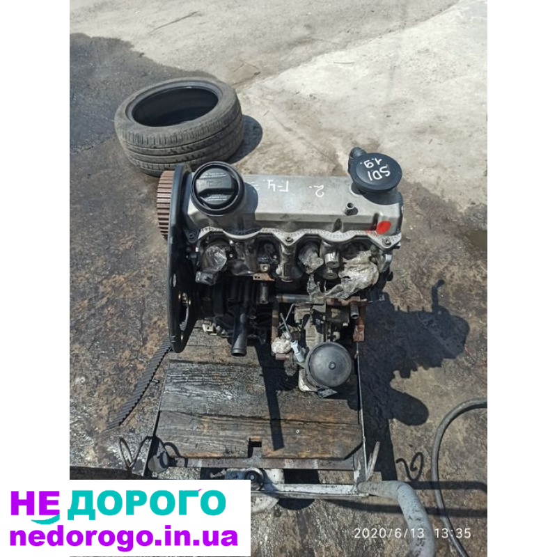 Двигун Volkswagen Golf 1.9 SDI AQM, AGP, 2001, 1.9 л, дизель.