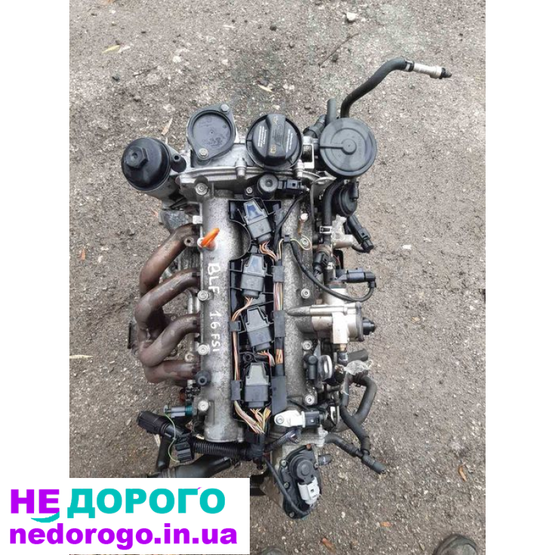 Мотор BLF 1.6 FSI для Passat Touran Skoda A5 Golf 5, 2004-2010, бензиновий двигун.