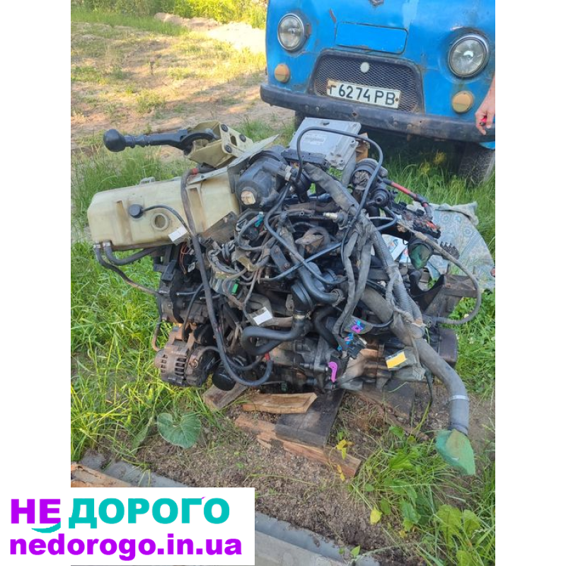 Двигун Пежо Боксьор 2.5 дизель, робочий, повністю в зборі, українською.