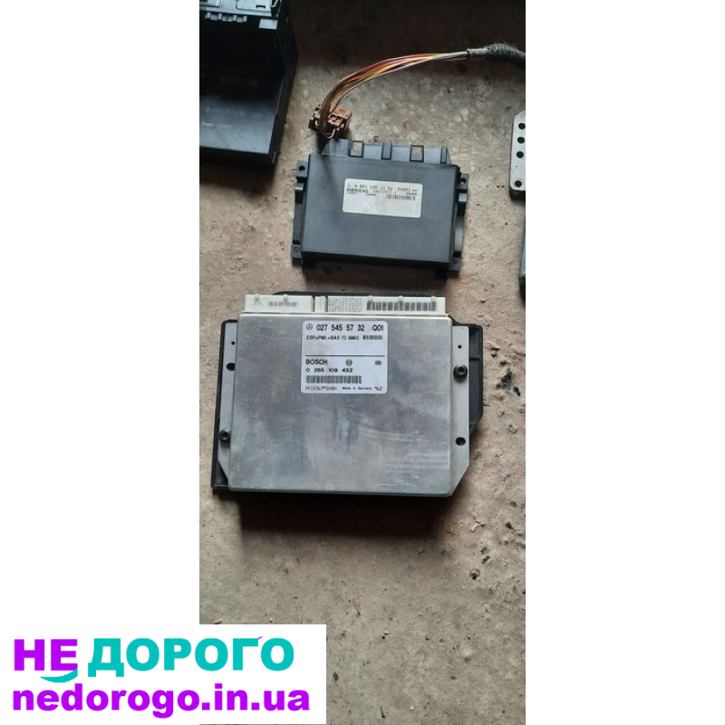 ЕБУ двигуна Mercedes OM606, W210, 1996, 3.0 л дизель. ЕБУ АКПП722.6 та АБС українською.