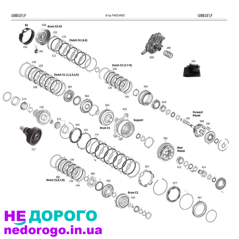 АКПП Aisin TG81SC U881F для Volvo та Lexus, 2015 рік, 2.0 л, бензин.