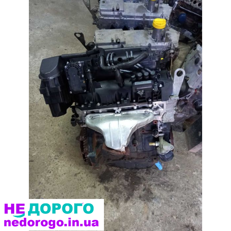Розбір мотора D4F 1.2 F732 від Dacia Renault Logan: назва - D4F, модель - F732, рік - не вказано, об'єм - 1.2 л, паливо - бензин.