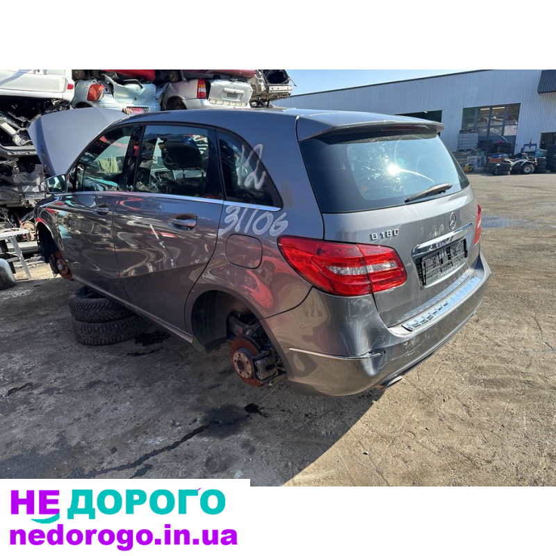 Розбір Mercedes-Benz B180 W246 1.6 турбо-бензин/Автомат: двигун 1.6л, рік випуску невказано, українська розбірка.