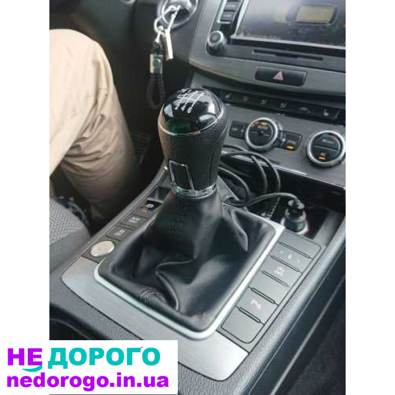 Ручка шкіра КПП VW Passat B6 B7 CC 2005-2015 2.0 TDI дизель.