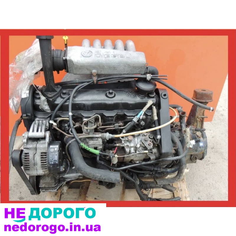 Мотор Volkswagen T4 1.9 ABL 2.4 AAB 2.5 65,75кВт, 1990-2003р, бензин/дизель.