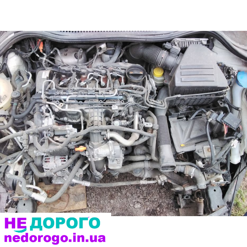 Двигун 1.6 tdi WAG в сборі з навісним для Volkswagen Golf VII, 2015 року, дизель, об'єм 1.6 л.