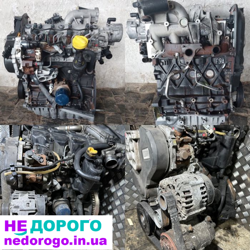 Двигун Renault K9K 1.5 dci Euro 3,4,5, Nissan F9Q F9K 1.9 dci Euro 3,4,5.