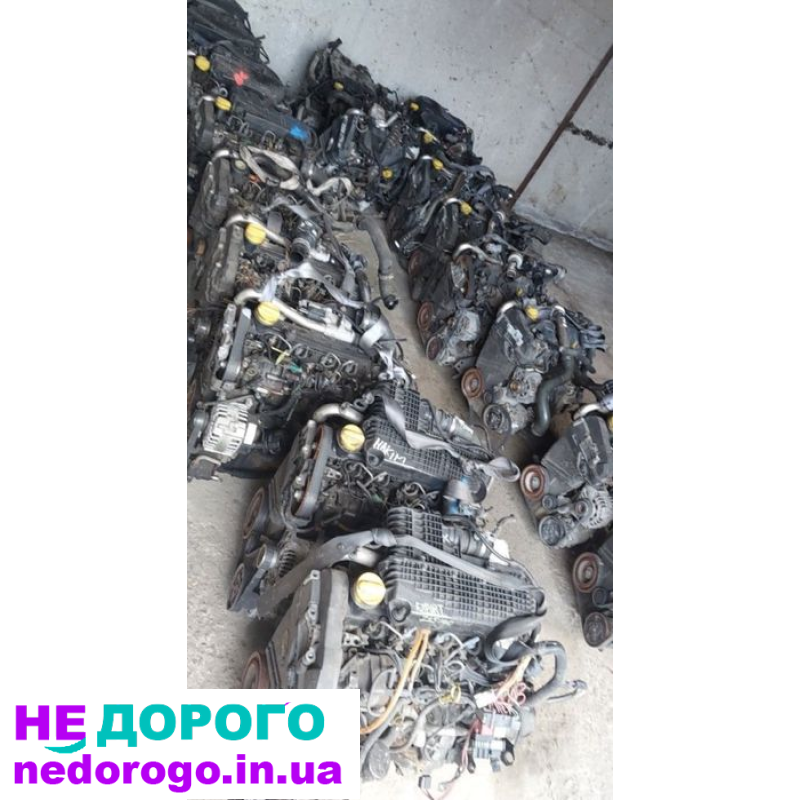 Двигун Renault Nissan Dacia 1.5 dci K9K Euro 3, стартер ззаду, випущений у 2000-х роках, об'єм 1.5 л, дизельне паливо.