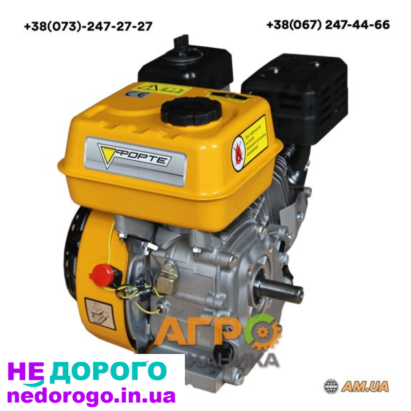 Двигун бензиновий Forte F210GS-20, 7 к.с, вал під шпонку 20 мм.