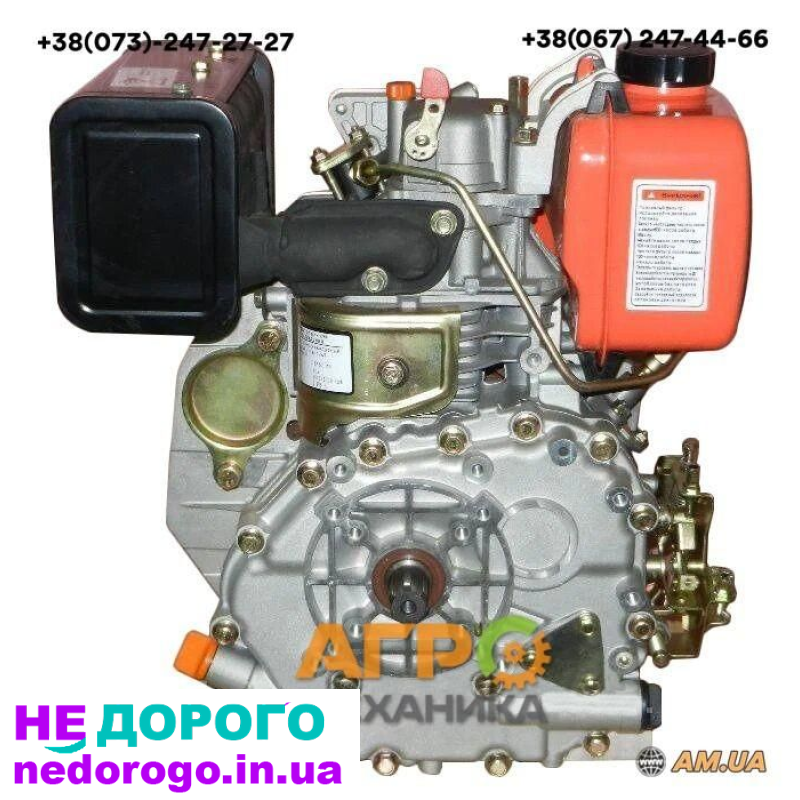 Двигун дизельний ЗУБР 178F, 6 к.с, вал під шліц 25 мм, випущений в Україні. Назва: Двигун дизельний ЗУБР 178F, модель: 178F, рік випуску: не вказано, об'єм двигуна: 178 см³, паливо: дизельне.