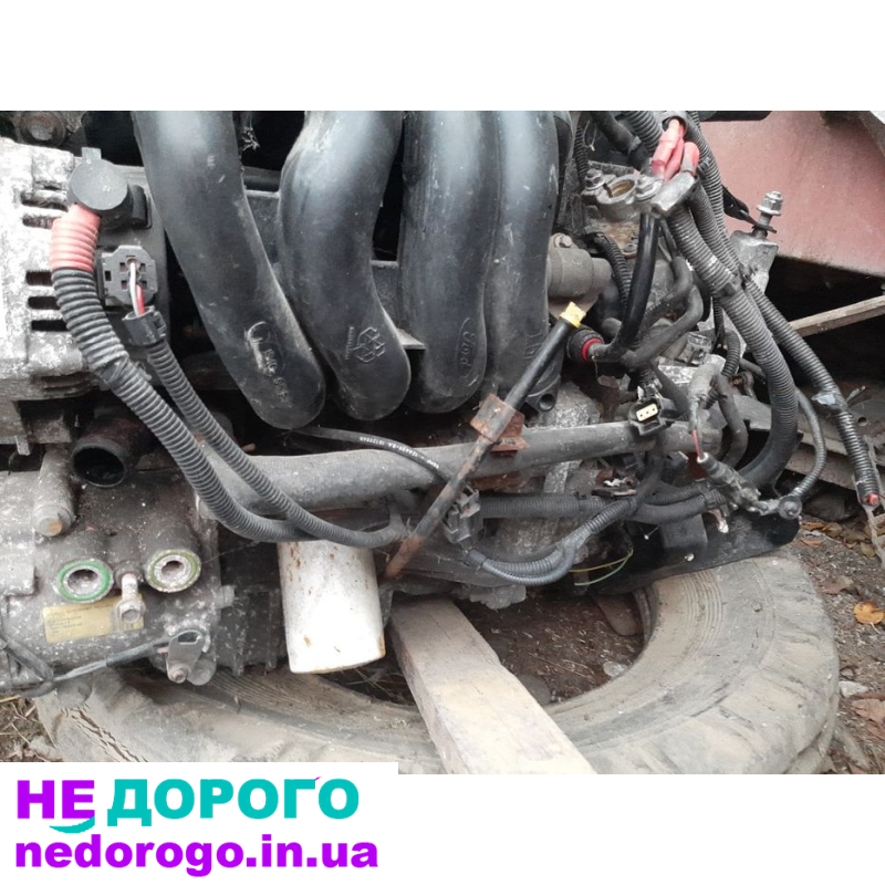 Двигун Ford 1.6 14V з коробкою передач, випущений в Україні. Об'єм двигуна - 1.6 літра, працює на бензині.