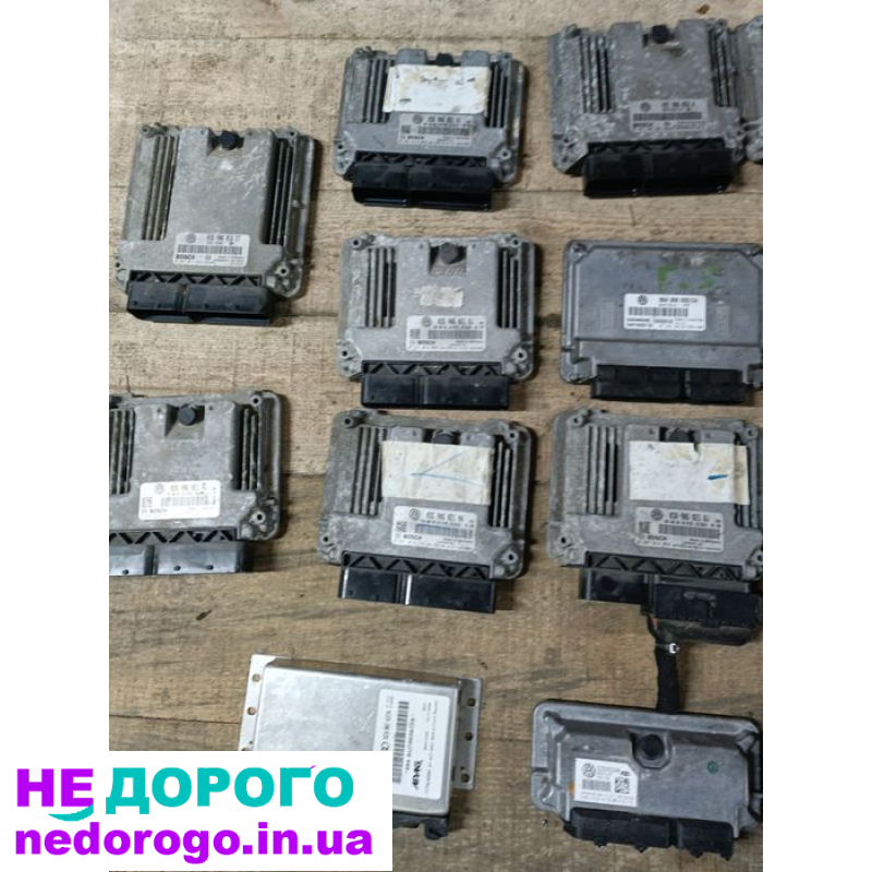 1. Блок управління двигуном для Volkswagen Golf 5, Skoda Octavia, Seat Alhambra, 2004-2010, 1.6-2.0 л, бензин/дизель. 
2. Блок управління двигуном для Volkswagen Touran, Skoda Octavia, Seat Alhambra, 2004-2010, 1.9-2.0 л, дизель.