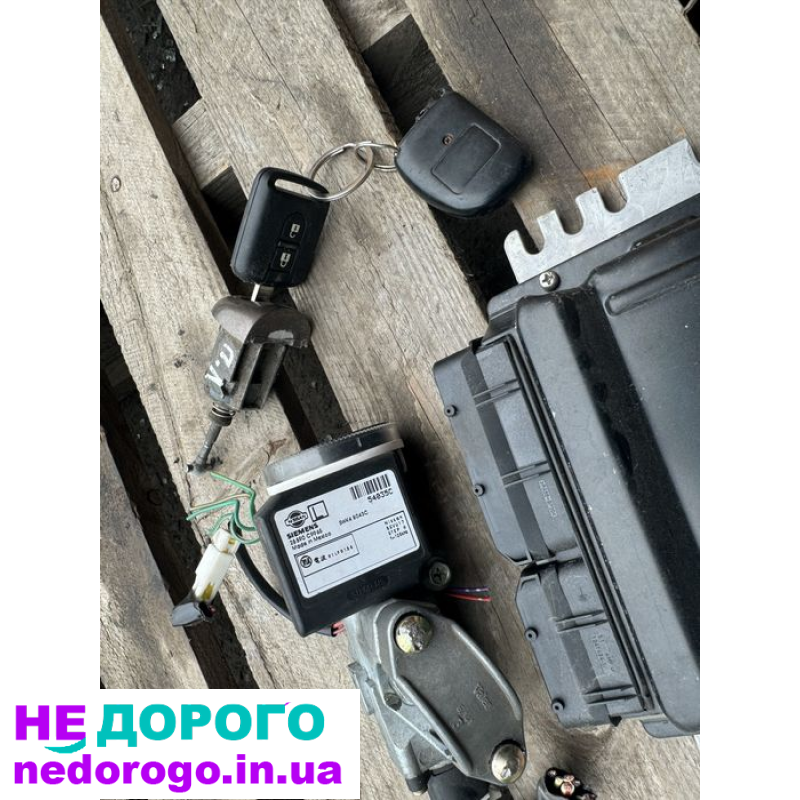 Блок керування двигуном Нисан Примєра П12, імобілайзер, замок зажигання. 2003 рік, 1.6 літра, бензин.