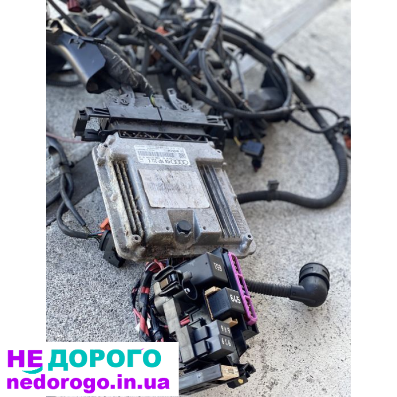 Блок керування двигуном + проводка Audi A6 C7 3.0 2.0 2010-2016, бензин.