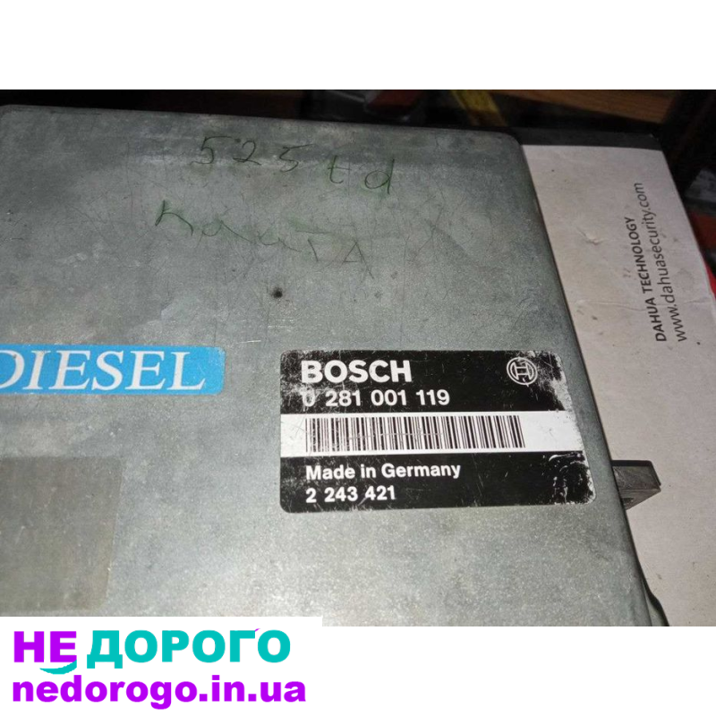 Блок керування двигуном ЭБУ BMW E34 2.5 TDS 0281001119 2243421, 1991 рік, дизельний, 2.5 л.
