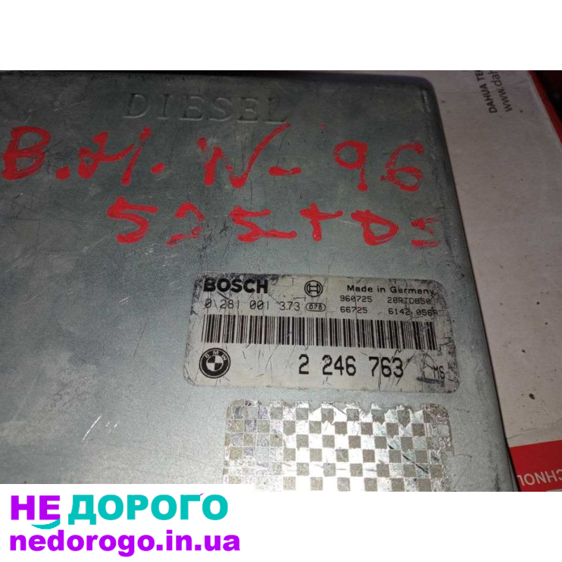 Блок керування двигуном ЭБУ BMW E39 2.5 TDS 0281001373 2246763, 1996 рік, дизель, об'єм 2.5 л.