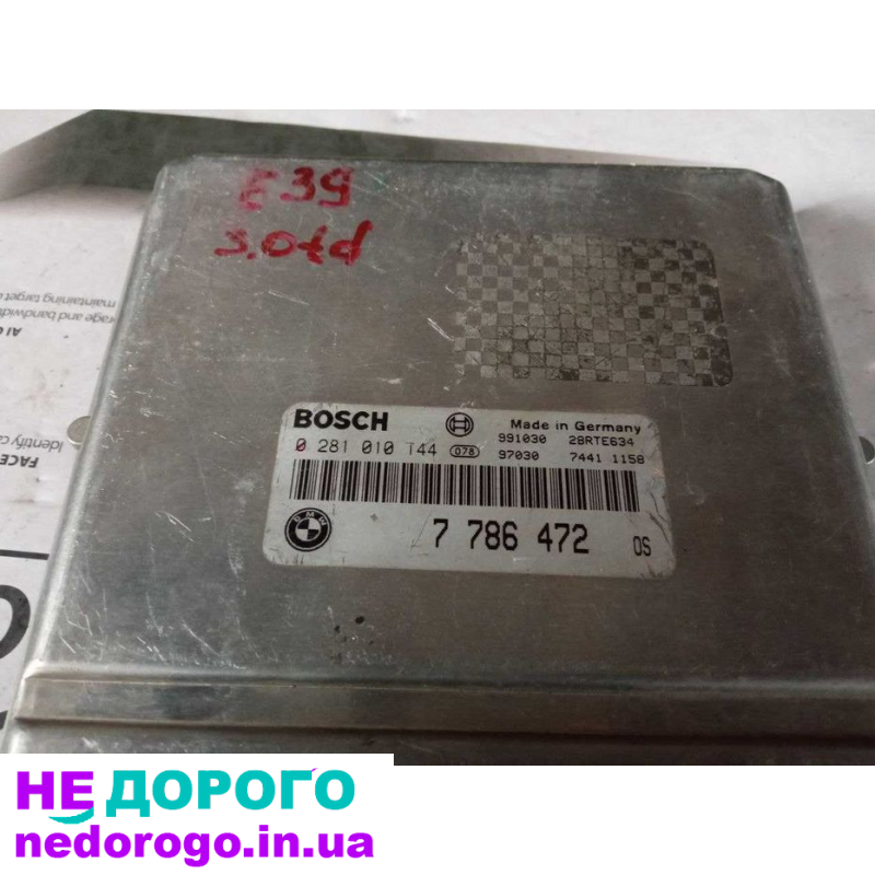 Блок модуль керування двигуном ЭБУ BMW E46 3.0D 0281010144 7786472, 2003, 3.0 л, дизель.