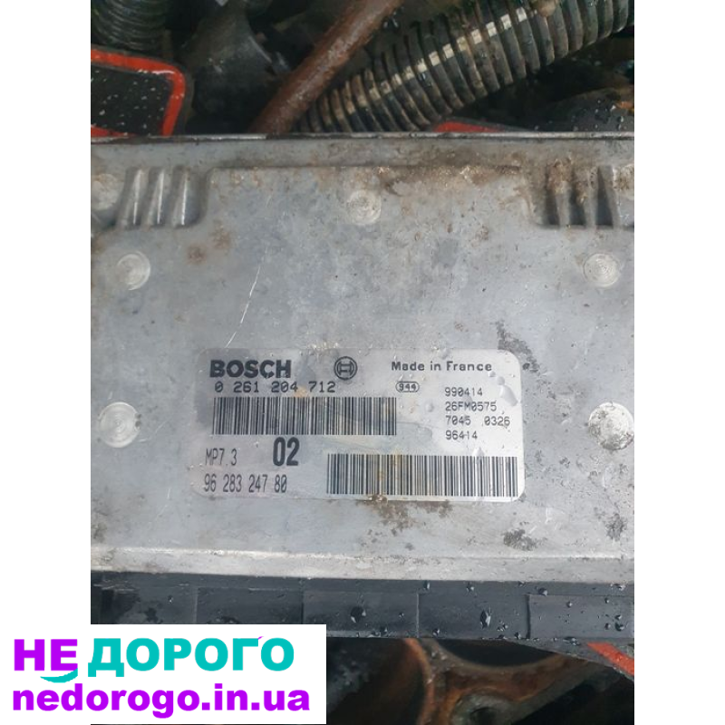 Блок управління двигуном ЕБУ Peugeot 206, 2004 р., 1.4 л бензин.