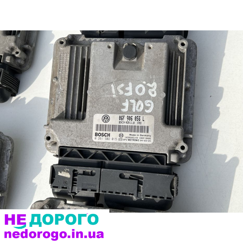 Блок управління двигуном для VW Golf 5, Skoda Octavia A5, Passat B6. Рік випуску - 2004-2010. Об'єм двигуна - 1.6-2.0 л. Паливо - бензин.