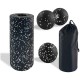 Набір роликів для фітнесу Aptel Smooth roller 29,5 cм x 15 cм чорний