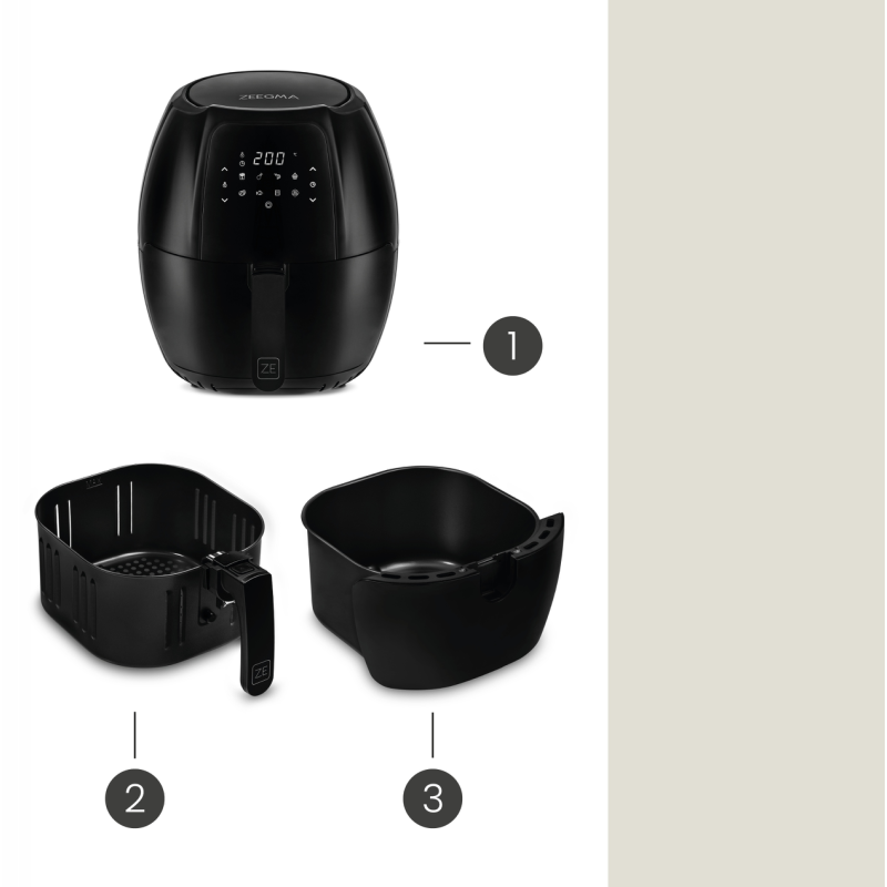 Мультипіч ZEEGMA ZE-KNAPPER GRAND 7л 1800 Вт чорна