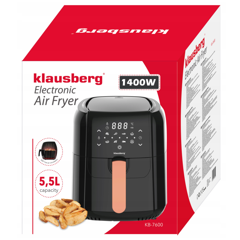 Мультипіч Klausberg 5,5л 1400 Вт чорна