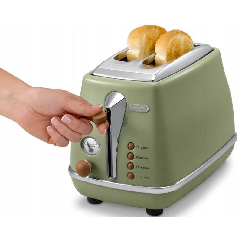 Тостер De'Longhi Icona Vintage retro 900W зелений